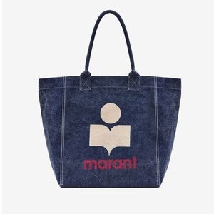 Isabel Marant Yenky Logo Denim Tote Bag